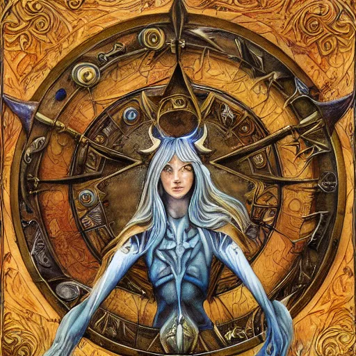 Image similar to detailed and sharp sagittarius artistic zodiac artwork, mystic style, detailed, 8 k, detailed, symmetrical, by brian froud