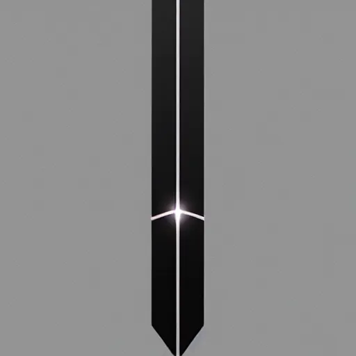 Prompt: 2 dimensional, vector, low poly, black crystal katanas icon, grey background, cgsociety, artstation, octane render