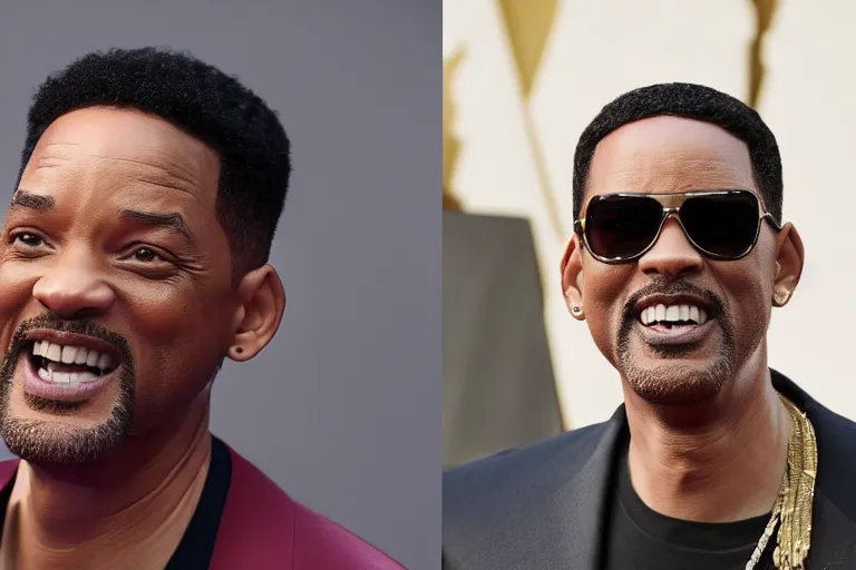 Prompt: will smith and chris rock together. ultra-detailed, 8k, octane render