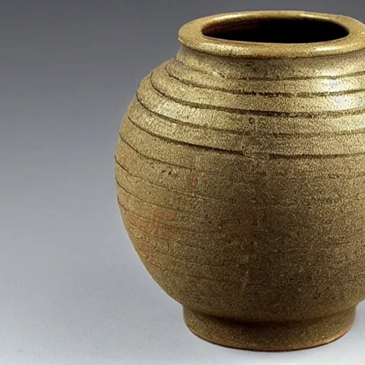 Prompt: photo of an ancient japanese ceramic, micro detail, ( ( ( gold ) ) )