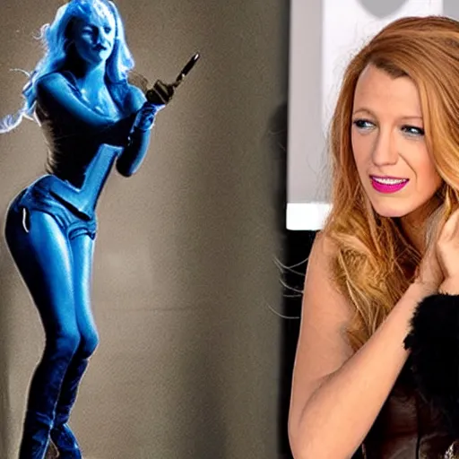 Image similar to blake lively as mystique