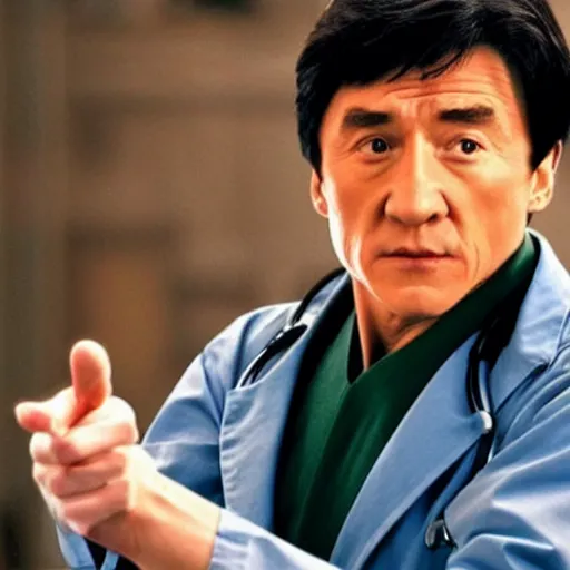 Prompt: Jackie Chan as doctor