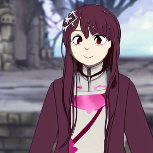 Image similar to still of Arya stark in Puella magi madoka Magica