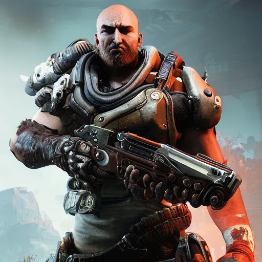 Prompt: veloceraptor in gears of war destiny 2 overwatch witcher 3 god of war tomb raider cyberpunk 2 0 7 7 doom, highly detailed, extremely high quality, hd, 4 k, professional photographer, 4 0 mp, lifelike, top - rated, award winning, realistic, detailed lighting, detailed shadows, sharp, edited, corrected, trending