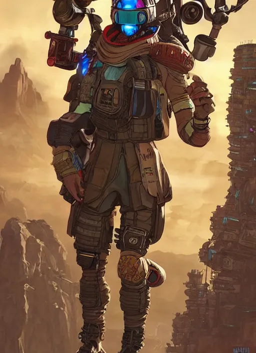 Image similar to apex legends cyberpunk athlete. concept art by james gurney and mœbius. cinematic, hyper realism, realistic proportions, dramatic lighting, high detail 4 k