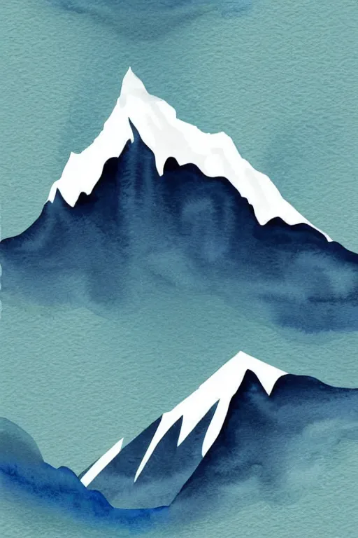 Prompt: minimalist watercolor art of swiss alps, illustration, vector art