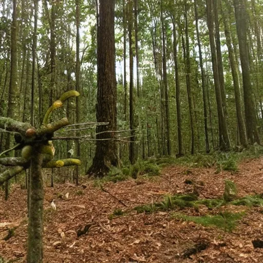 Prompt: hey reddit, found this thing in a forest. any idea what this is?