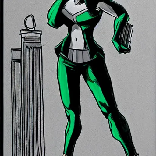 Image similar to she - hulk as a defense lawyer, courtroom sketch, marvel comics