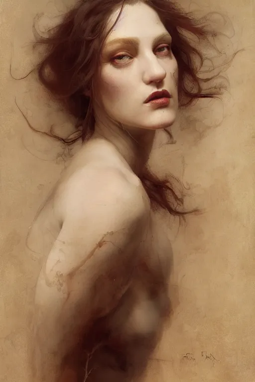 Prompt: a single painting of a cod by Jovana Rikalo, by roberto ferri, by austin osman spare, by tom bagshaw, by ruan jia, a delicate oilpainting, highly ornamental