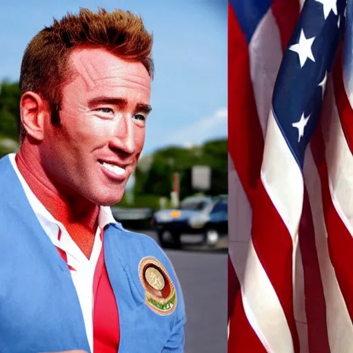 Image similar to Billy Herrington as president of the United States of America