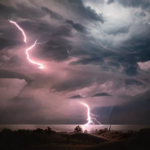 Image similar to Stunning photo of a lightning breathing dragon, cinematic