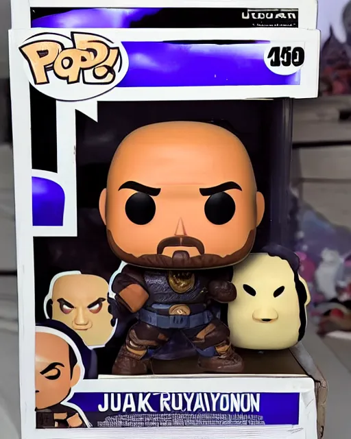 Prompt: A Dwayne Johnson Funko Pop. Photographic, photography