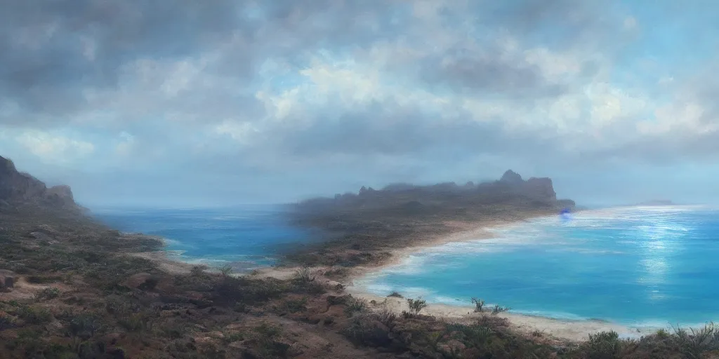 Image similar to A desert, the ocean, a jungle, snowscape, cinematic lighting, detailed oil painting, hyperrealistic, 8k