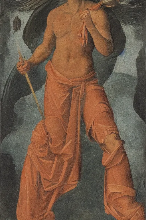 Image similar to portrait of the personification of hades, god of the underworld.