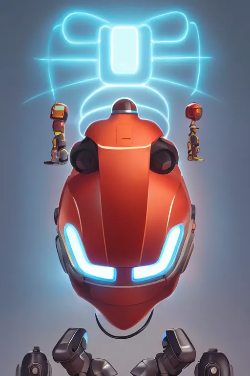 Image similar to metabots medabots medarotto medarot robot minimalist comics helmet mask neon cybereye, behance hd by jesper ejsing, by rhads, makoto shinkai and lois van baarle, ilya kuvshinov, rossdraws global illumination ray tracing hdr radiating a glowing aura