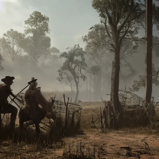 Image similar to hunt showdown concept art render in unreal engine 5