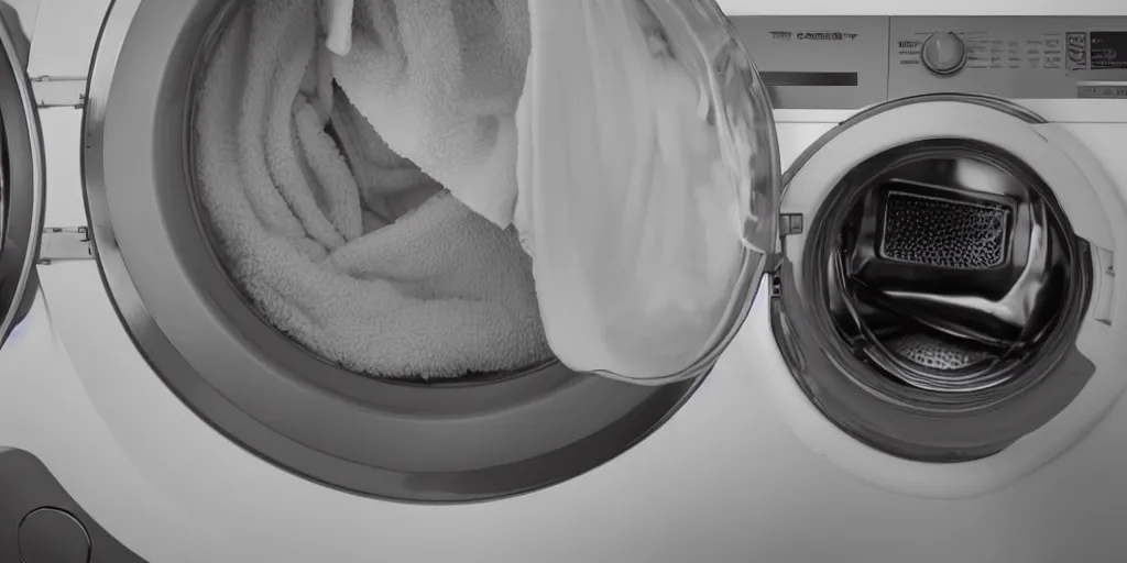 Image similar to washing machine in bed, photograph