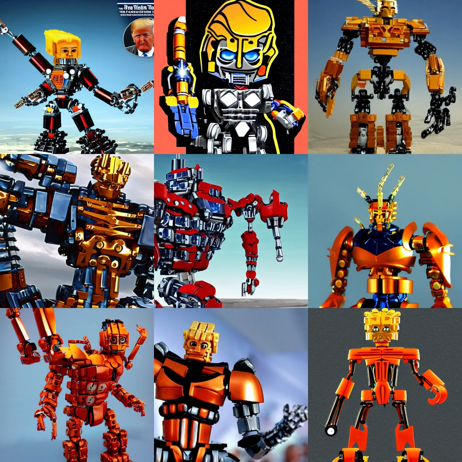 Prompt: donald trump as a bionicle