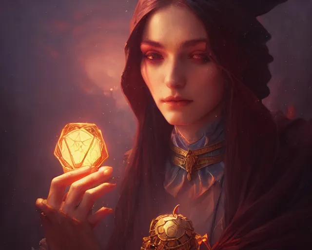 Image similar to photography of a witch 8 k, deep focus, d & d, fantasy, intricate, elegant, highly detailed, digital painting, artstation, concept art, matte, sharp focus, illustration, hearthstone, art by artgerm and greg rutkowski and alphonse mucha