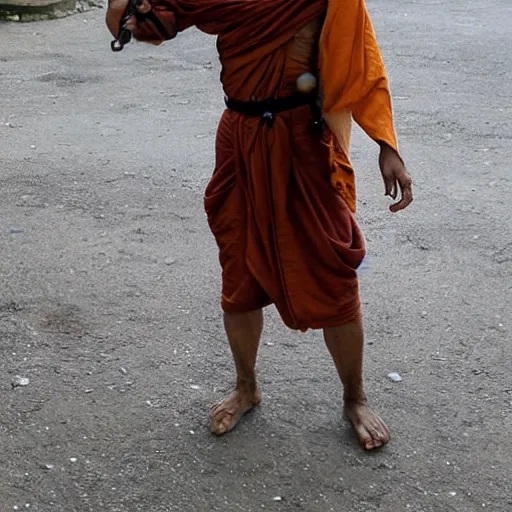 Image similar to humanoid cyborg monk