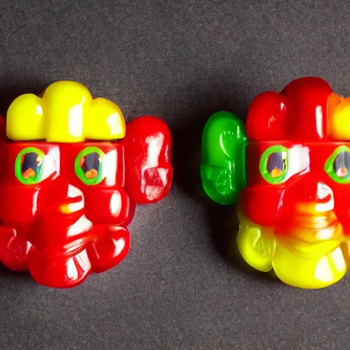 Image similar to photo of Haribo Gummy Olmec heads