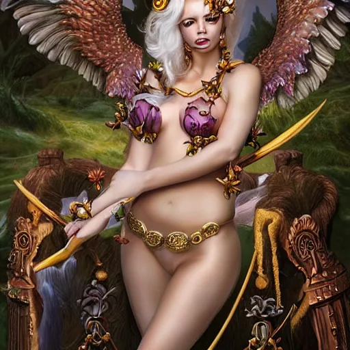 Image similar to fantasy goddess portrait by Peter Kemp and Martine Johanna