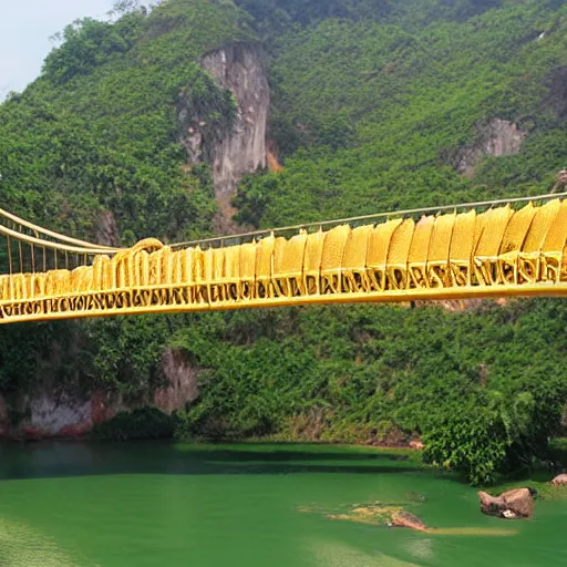 Image similar to vietnams golden bridge