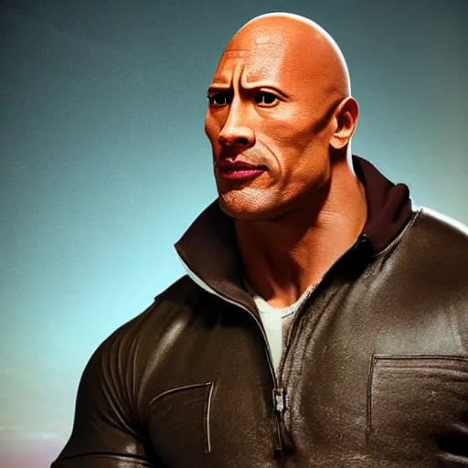 Image similar to dwayne the rock johnson with a egg for a head, dazzling lights, dramatic lighting, photorealistic, cinematic scene, super detailed, hyper realistic, bright lights