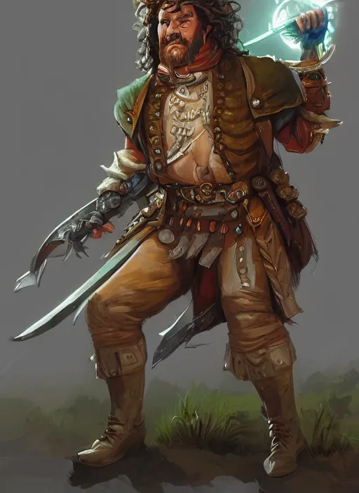 Prompt: cannoneer, dndbeyond, bright, colourful, realistic, dnd character portrait, full body, pathfinder, pinterest, art by ralph horsley, dnd, rpg, lotr game design fanart by concept art, behance hd, artstation, deviantart, hdr render in unreal engine 5