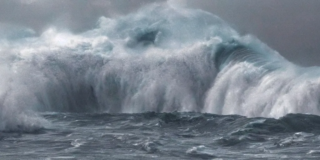 Prompt: ultra detailed and realistic picture of a tsunami hitting new york city