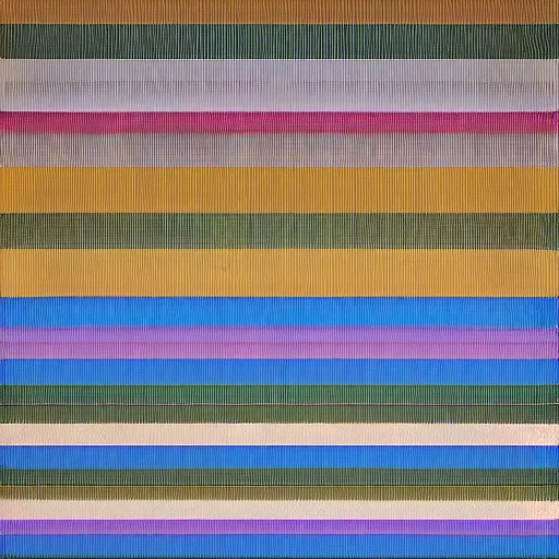 Image similar to Mixed media art. a series of vertical stripes in different colors. by Toyo Ito earthy