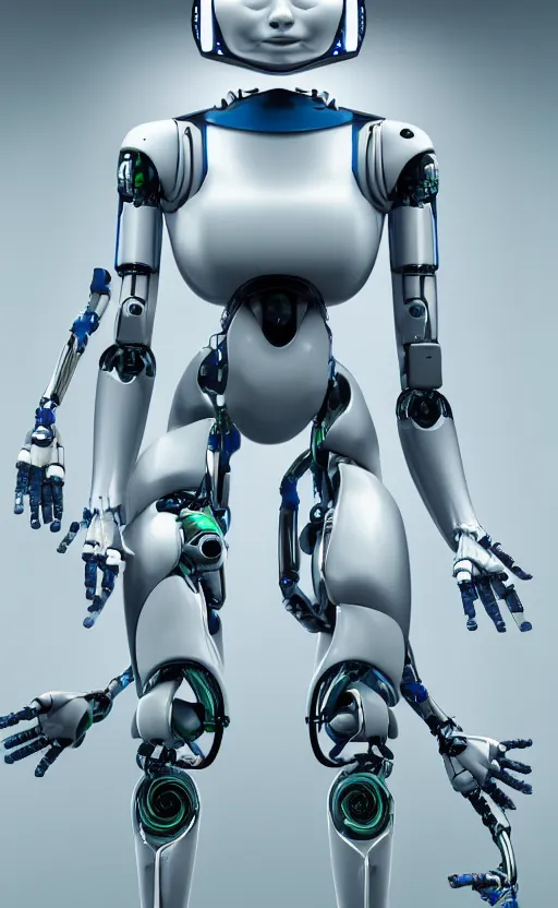 Prompt: sci - fi, human - robot concept in laboratory of crazy scientific, high definition, biorobot