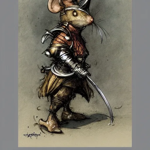 Image similar to a mouse knight by jean baptiste monge