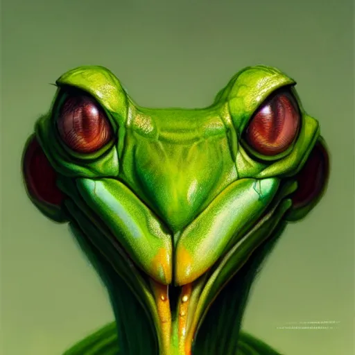 Image similar to mid - shot portrait of green anthropomorphic mantis religiosa ; hard predatory look ; concept art ; artstation ; 8 k ; wallpapers ; heavy contrast ; cinematic art ; cgsociety ; art by greg rutkowski and artgerm