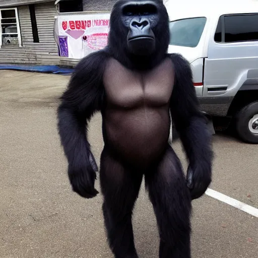 Image similar to gorilla costume, craigslist photo