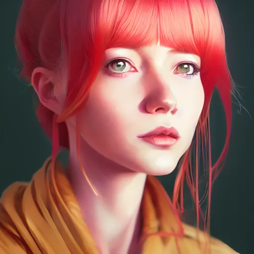 Image similar to a portrait of a beautiful molly wryn, subatomic, art by ilya kuvshinov and wlop and and josan gonzalez, shikanosuke yagaki, mitsumayo, reivaille, digital art, highly detailed, intricate, sharp focus, trending on artstation hq, deviantart, pinterest, unreal engine 5, 4 k uhd image