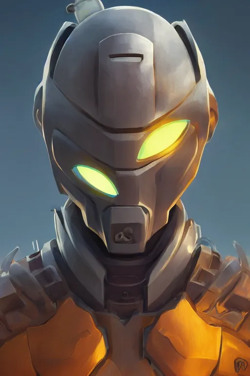 Image similar to epic mask helmet robot ninja portrait stylized as fornite style game design fanart by concept artist gervasio canda, behance hd by jesper ejsing, by rhads, makoto shinkai and lois van baarle, ilya kuvshinov, rossdraws global illumination radiating a glowing aura global illumination ray tracing hdr render in unreal engine 5