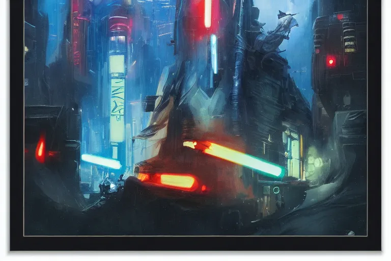 Image similar to star wars, art by dave mckean and rowena morrill and jean baptiste monge, trending on artstation, iridescent cool blue and cyan and red and blue and yellow and green lighting tilt - shift mac and cheese, blade runner 2 0 4 9, infrared, framed by sands, foreshortening