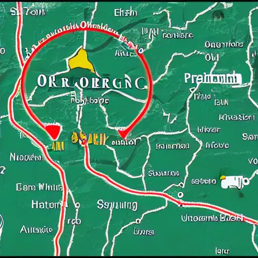 Image similar to accurate map of oregon, driving directions from portland to salem