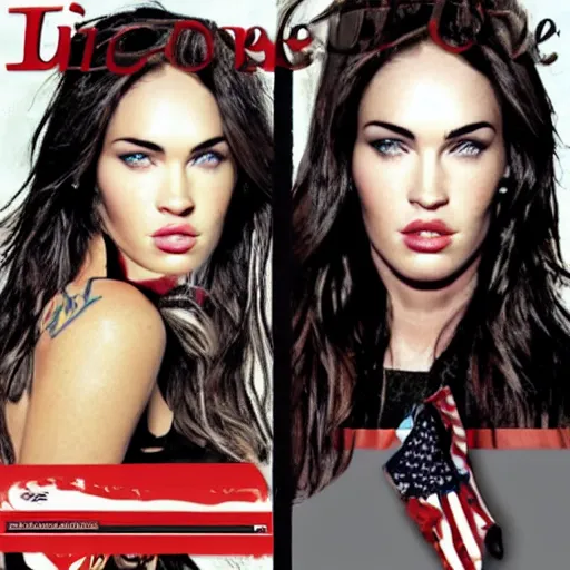 Image similar to us one dollar alternative with the face of megan fox