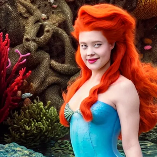 Image similar to “Ariel from the little mermaid live action 4K detailed”