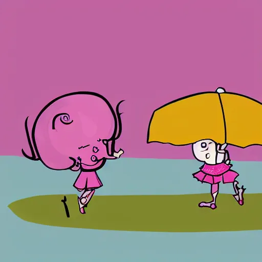 Image similar to pinkalicious, illustration, 2 d, cartoon, animated