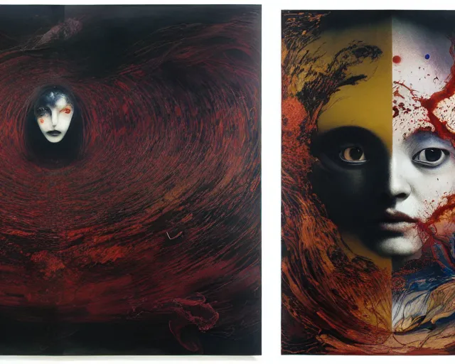 Prompt: eternal eclipse, a brutalist beautifully designed, rich deep colours, painted by francis bacon, yoshitaka amano, sebastiao salgado, julia margaret cameron, adrian ghenie, james jean and petra cortright, part by gerhard richter, part by takato yamamoto. 8 k masterpiece.