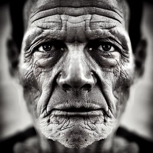 Prompt: portrait of a martian by lee jeffries