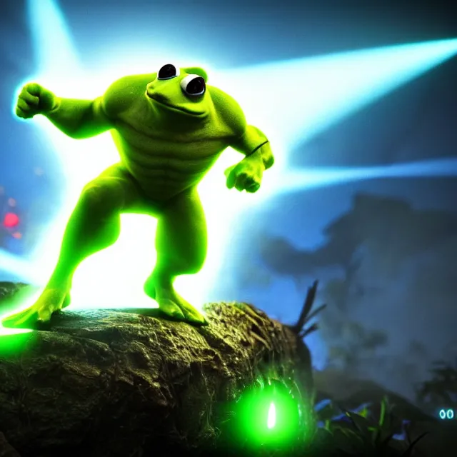 Prompt: rush battletoads, 8 k ultra realistic, lens flare, atmosphere, glow, detailed, intricate, full of colour, led lighting, 4 k, hyperrealistic, focused, extreme details, unreal engine 5, masterpiece