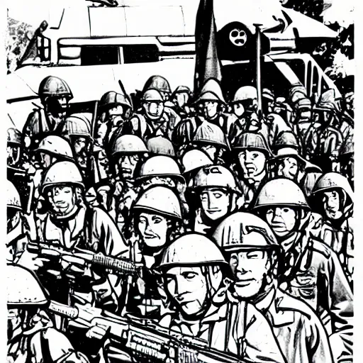 Image similar to Vietnam War coloring book