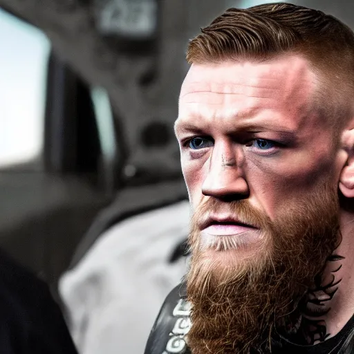 Image similar to Connor McGregor in sons of anarchy very detailed 4k quality super realistic