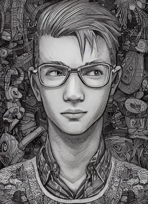 Prompt: portrait of lucas from earthbound, an ultrafine detailed illustration by james jean, intricate linework, bright colors, final fantasy, behance contest winner, vanitas, angular, altermodern, unreal engine 5 highly rendered, global illumination, radiant light, detailed and intricate environment
