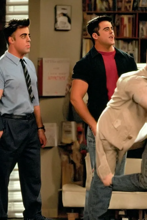 Image similar to 9 0 s matt leblanc in glee ( 2 0 0 9 ) season 1 joey tribbiani