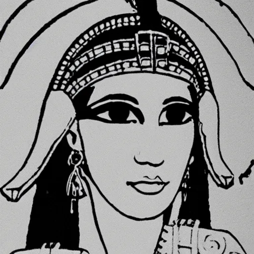 Image similar to selfie photo of cleopatra